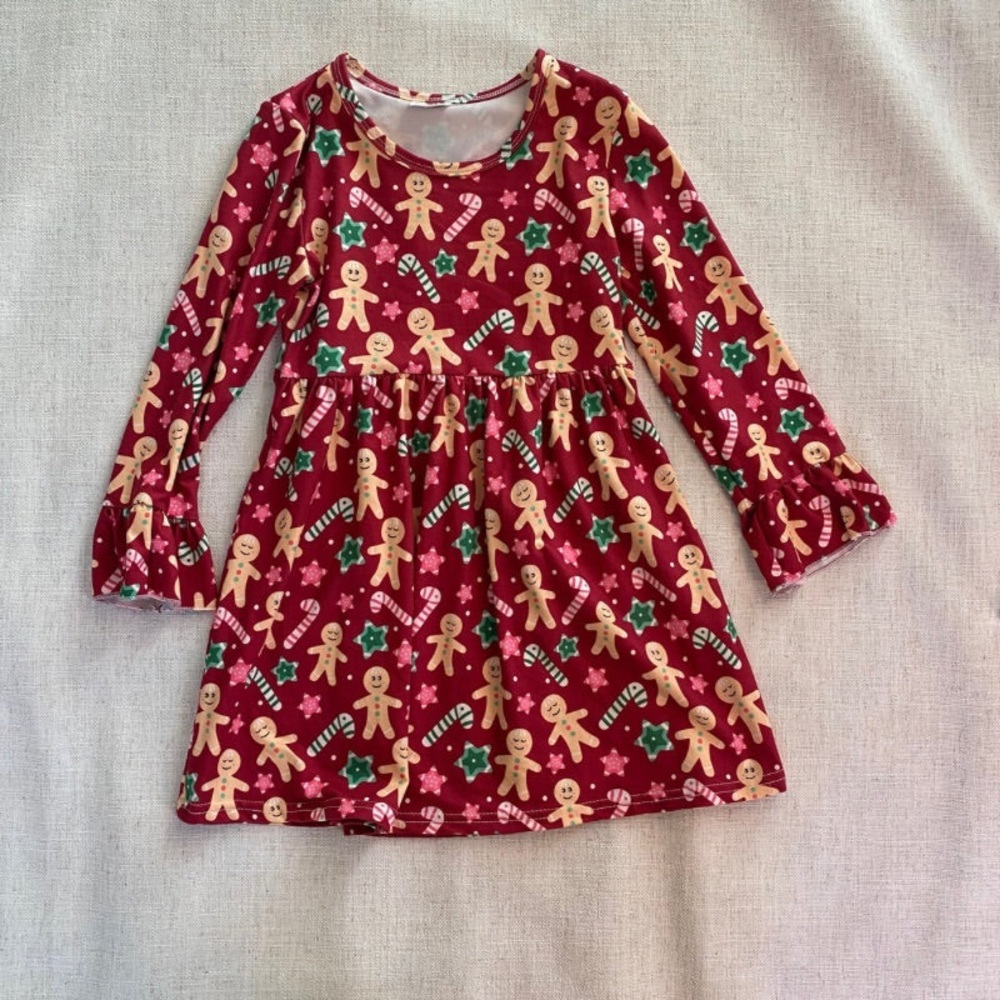 Gingerbread and Candy Cane Holiday Dress